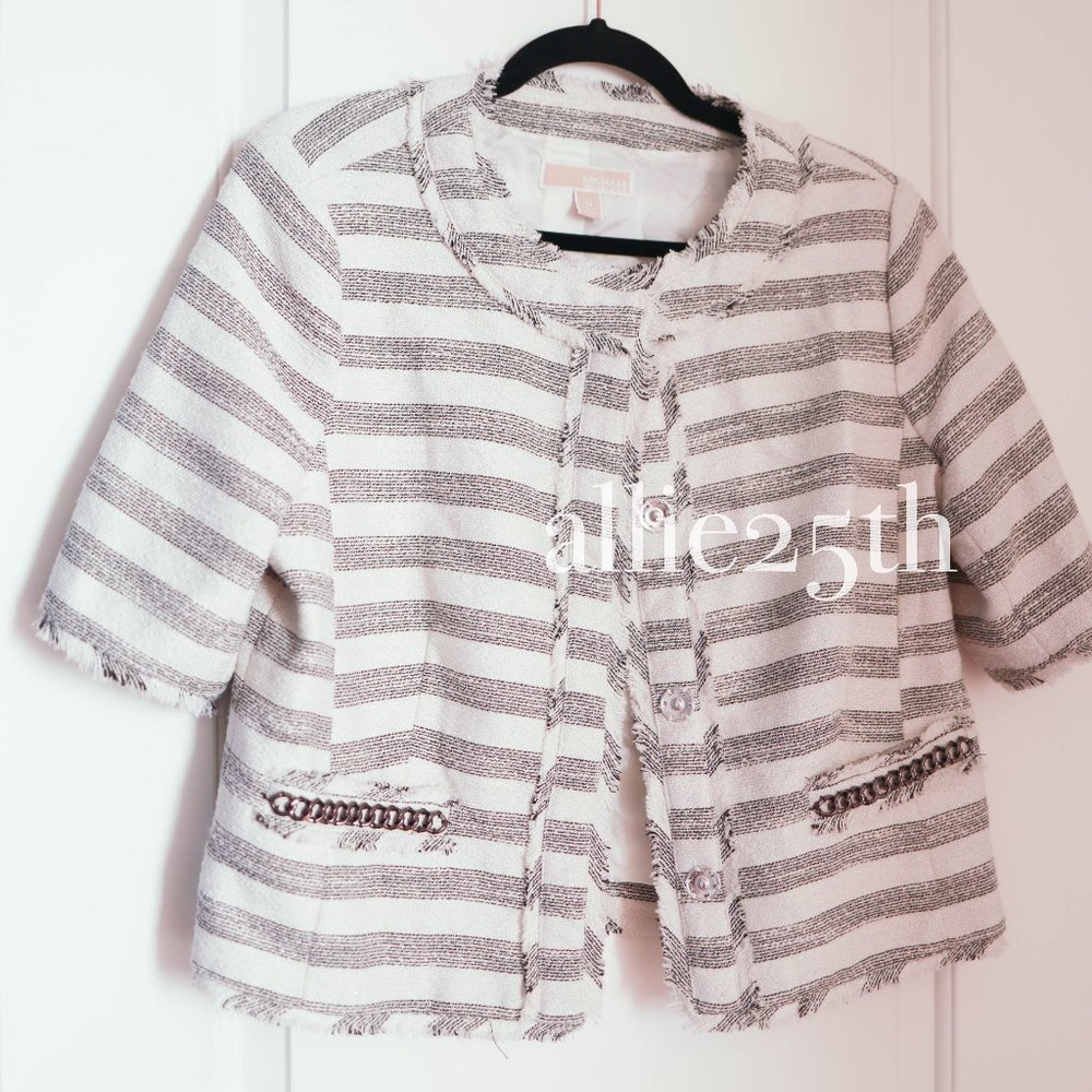Michael Kors Tweed like Jacket Size 12